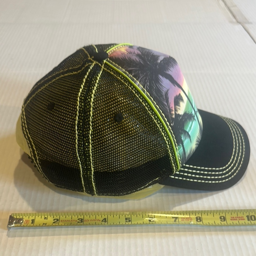 Disney Parks adult 60% cotton Tropical Sunset Trucker Hat mesh back adjustable - Picture 5 of 7